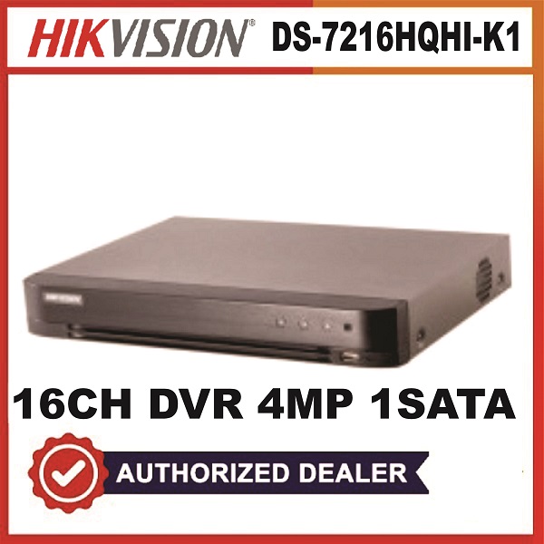 Hikvision 16Channel DVR 4mp 1 Sata(DS-7216HQHI-KI)