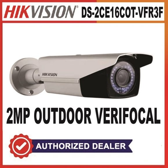 Hikvision 2mp Outdoor Verifocal 2.8mm-12mm(DS-2CE16COT-VFIR3F