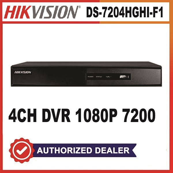 Hikvision 4Channel Dvr 1080P 7200 (DS-7204HGHI-F1)
