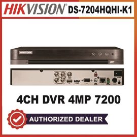 Hikvision 4Channel Dvr 4MP 7200 (DS-7204HGHI-K1)